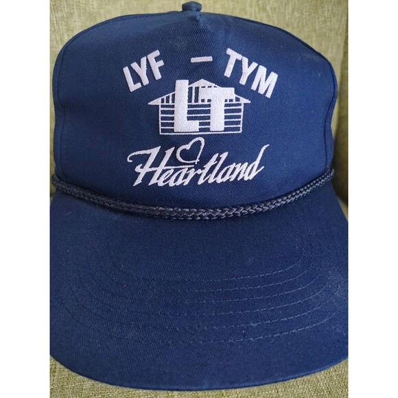 LYF TYM Heartland Hat Cap Snap Back Blue Trucker Mens Work Wear Play Outdoors OS - Picture 13 of 16